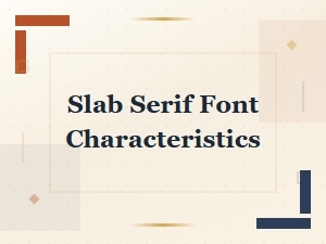 Top Free Slab Serif Fonts and Their Key Characteristics